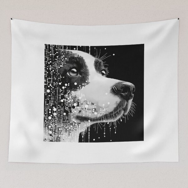 Item preview,  Abstract Image Black  White - Dog designed and sold by LaurettaNienow.