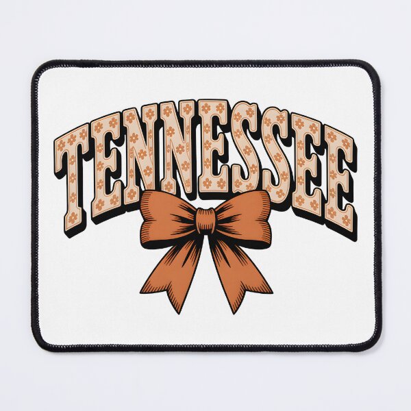 Item preview, Vintage Tennessee Logo with Floral Typography and Bow designed and sold by Snifferius.