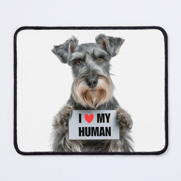 Item preview, Cute Cesky Terrier dog with Signboard I love my Human  designed and sold by LazyOwlStore.
