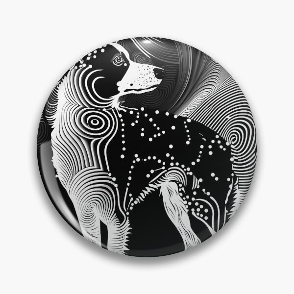 Item preview, Abstract Image Black  White - Dog designed and sold by LaurettaNienow.