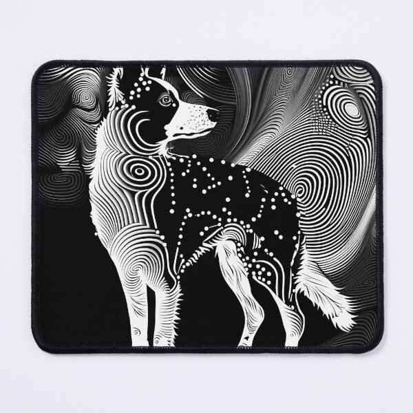 Item preview, Abstract Image Black  White - Dog designed and sold by LaurettaNienow.