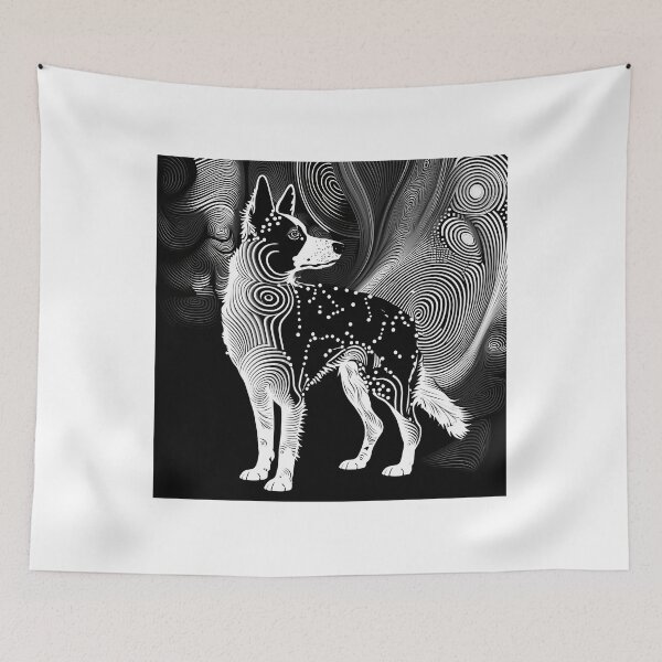 Item preview, Abstract Image Black  White - Dog designed and sold by LaurettaNienow.