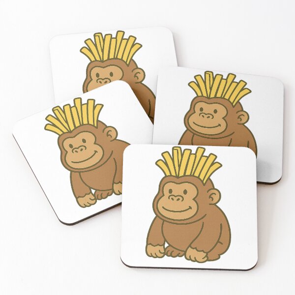 Item preview, French Fry Gorilla – Funky Fantasy Creature Sticker, Mug, Tee designed and sold by Lin's Art Lab.