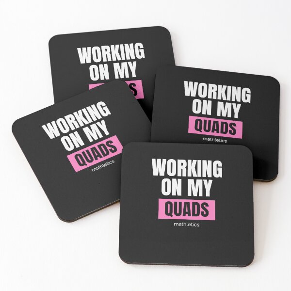 Item preview, Mathletics Working on My Quads Funny Gift for Math Nerds and Fitness Fans designed and sold by MoodInInk.