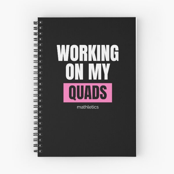 Item preview, Mathletics Working on My Quads Funny Gift for Math Nerds and Fitness Fans designed and sold by MoodInInk.