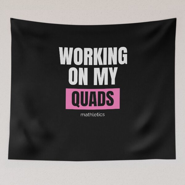 Item preview, Mathletics Working on My Quads Funny Gift for Math Nerds and Fitness Fans designed and sold by MoodInInk.