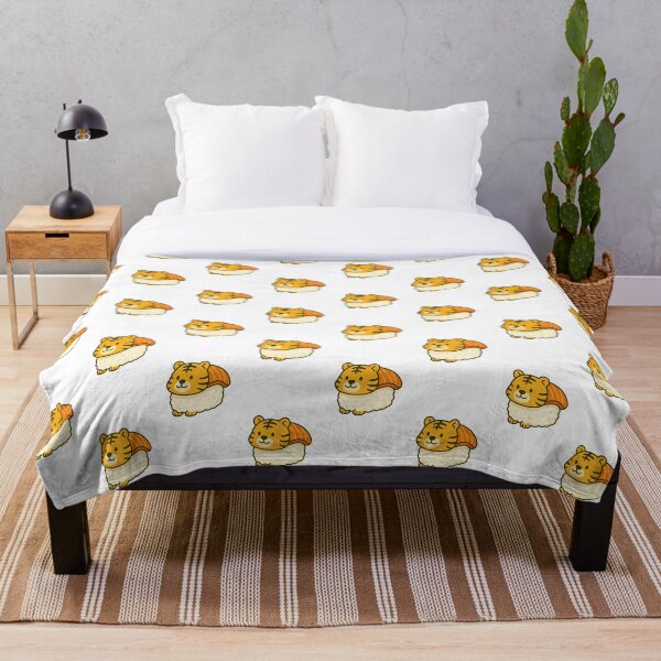 Aperçu de l'œuvre Sushi Tiger – Autocollant, mug et t-shirt de créature fantastique savoureuse créée et vendue par Lin's Art Lab.