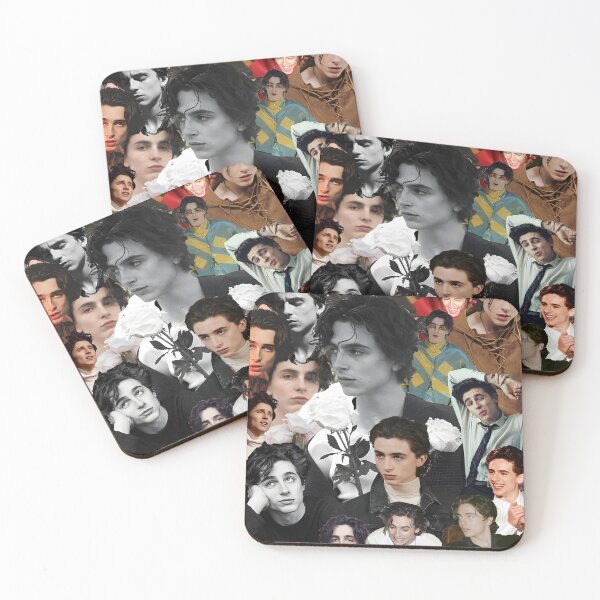 Item preview, Timothée Chalamet Collage – Artistic Black & White with Color Portraits designed and sold by Underhillboon.
