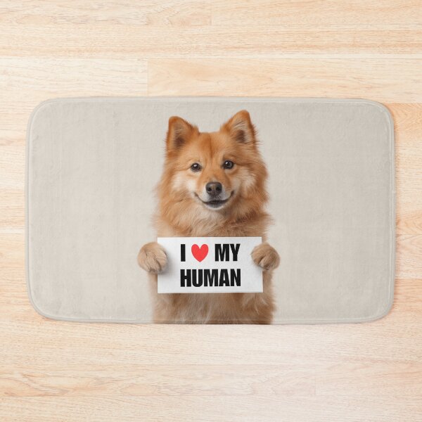 Item preview, Cute Finnish Spitz dog with Signboard I love my Human  designed and sold by LazyOwlStore.