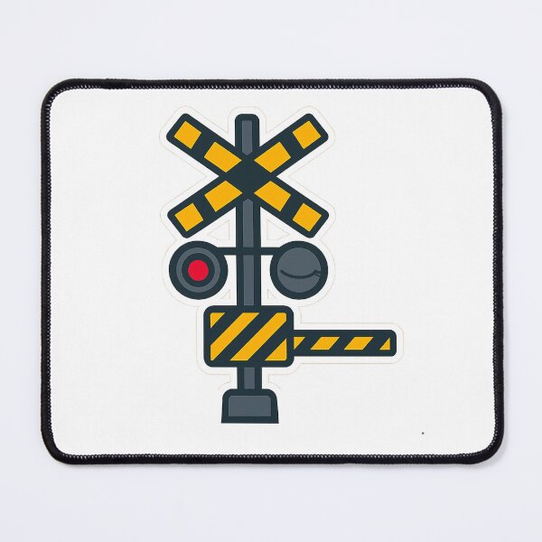 Item preview, Japanese Railroad Crossing (Fumikiri) Sticker – Train Fan Design designed and sold by Dark-eyed-Junco.