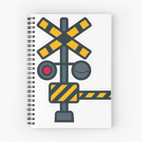 Item preview, Japanese Railroad Crossing (Fumikiri) Sticker – Train Fan Design designed and sold by Dark-eyed-Junco.