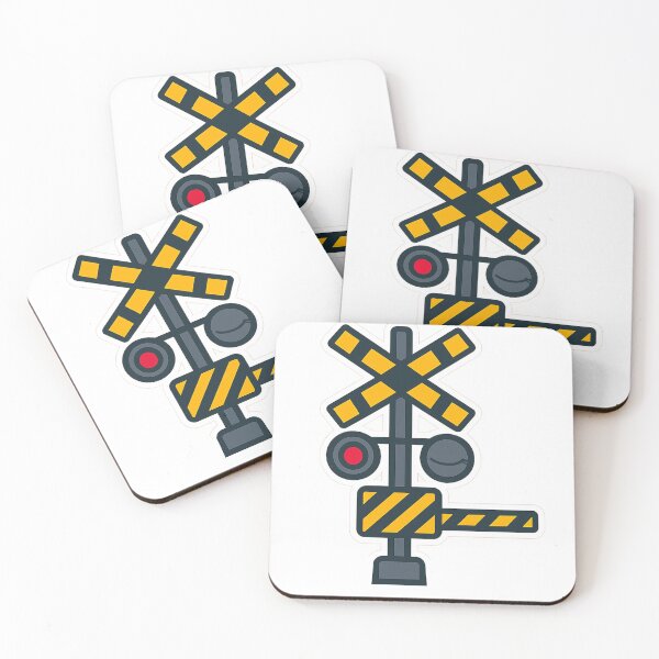 Item preview, Japanese Railroad Crossing (Fumikiri) Sticker – Train Fan Design designed and sold by Dark-eyed-Junco.