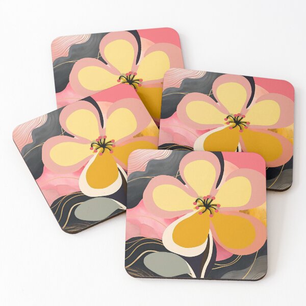 Item preview, Retro Pink Flower Abstract designed and sold by ViaARTfactory.