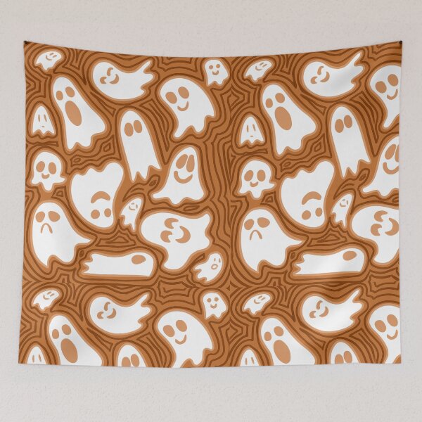 Item preview, Orange Blanket Ghosts designed and sold by ChronicCrafting.