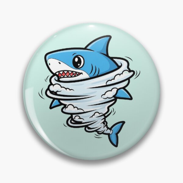 Item preview, Typhoon Shark – Twirling Fantasy Creature Sticker, Mug, Tee designed and sold by Lin's Art Lab.