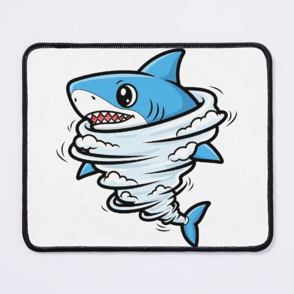 Item preview, Typhoon Shark – Twirling Fantasy Creature Sticker, Mug, Tee designed and sold by Lin's Art Lab.