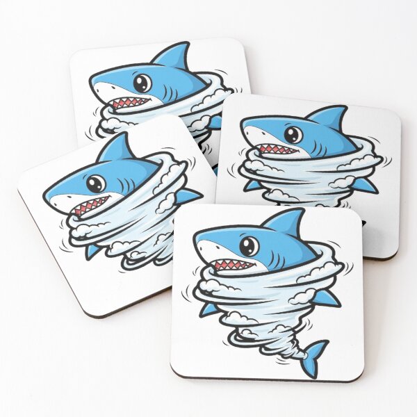 Item preview, Typhoon Shark – Twirling Fantasy Creature Sticker, Mug, Tee designed and sold by Lin's Art Lab.