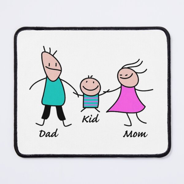 Item preview, Happy family stick figures  designed and sold by jaquelinemaelt.