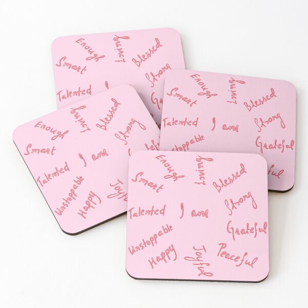 Item preview, Positive Affirmations - Red and Pink designed and sold by Shalini Bisht.