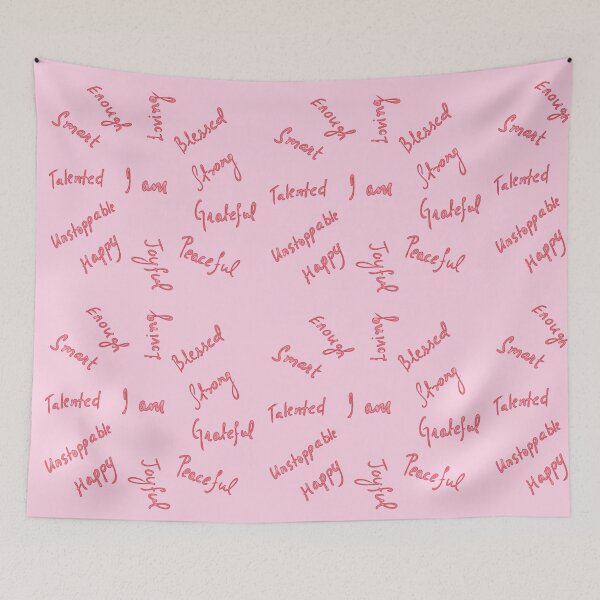 Item preview, Positive Affirmations - Red and Pink designed and sold by Shalini Bisht.