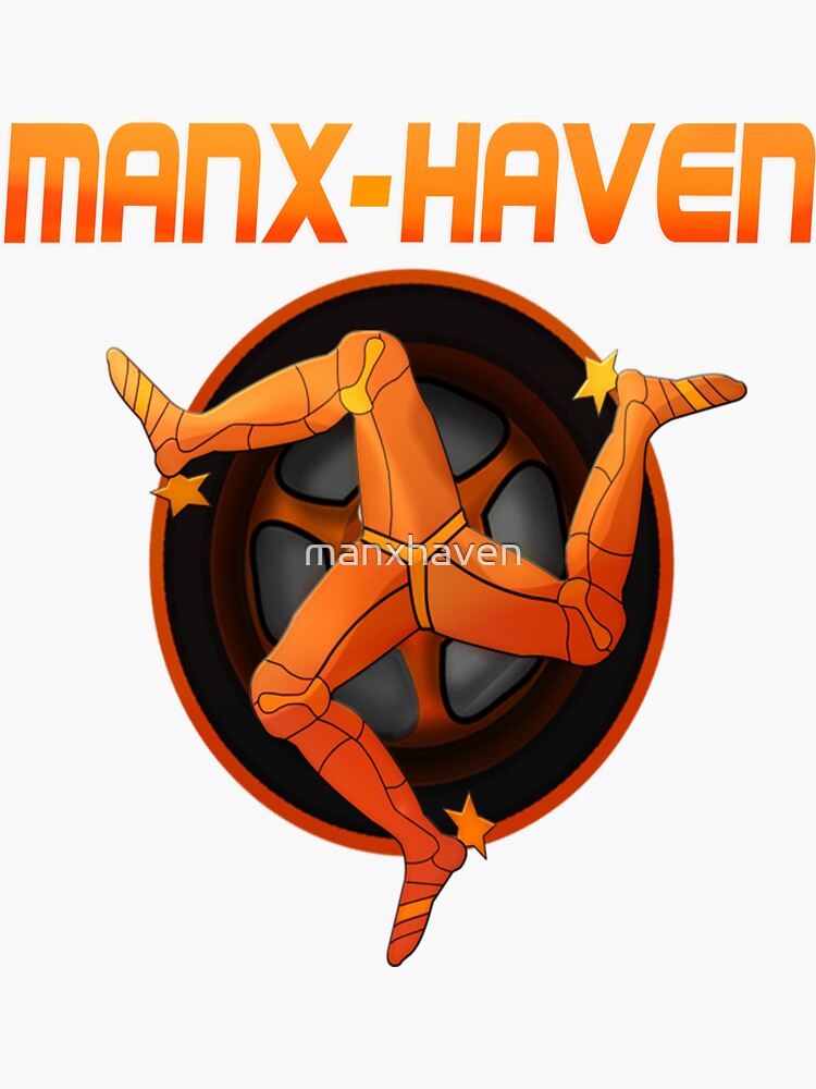 "3 Legs Man Logo 1" Sticker by manxhaven Redbubble