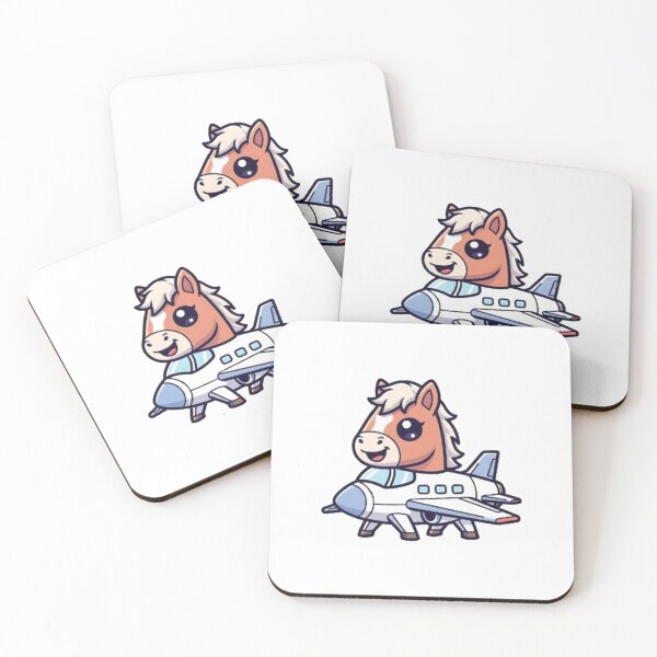 Item preview, Mustang Jet – Adorable Fantasy Creature Sticker, Mug, Tee designed and sold by Lin's Art Lab.
