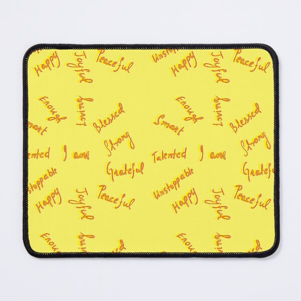 Item preview, I Am Affirmations - Red and Yellow designed and sold by Shalini Bisht.
