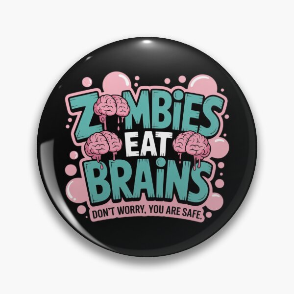 Item preview, Los zombis comen cerebros: diseño humorístico de zombis para Halloween designed and sold by Goodthreadz.
