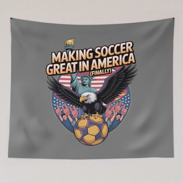 Item preview, usa soccer - patriotic soccer - 2026 soccer - red white and blue - american sports - stars and stripes soccer - bald eagle soccer - freedom soccer - Kickin’ It Since 1776  designed and sold by JansenGS.