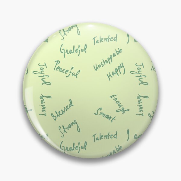 Item preview, Positive Affirmations - Mint and Teal Blue designed and sold by Shalini Bisht.