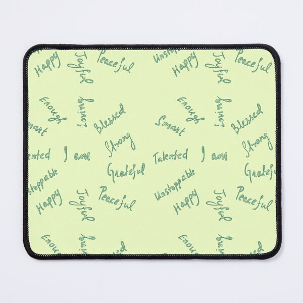 Item preview, Positive Affirmations - Mint and Teal Blue designed and sold by Shalini Bisht.