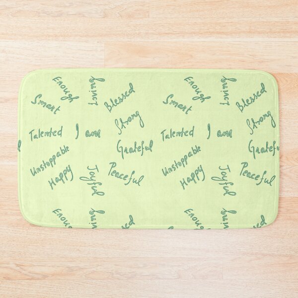 Item preview, Positive Affirmations - Mint and Teal Blue designed and sold by Shalini Bisht.