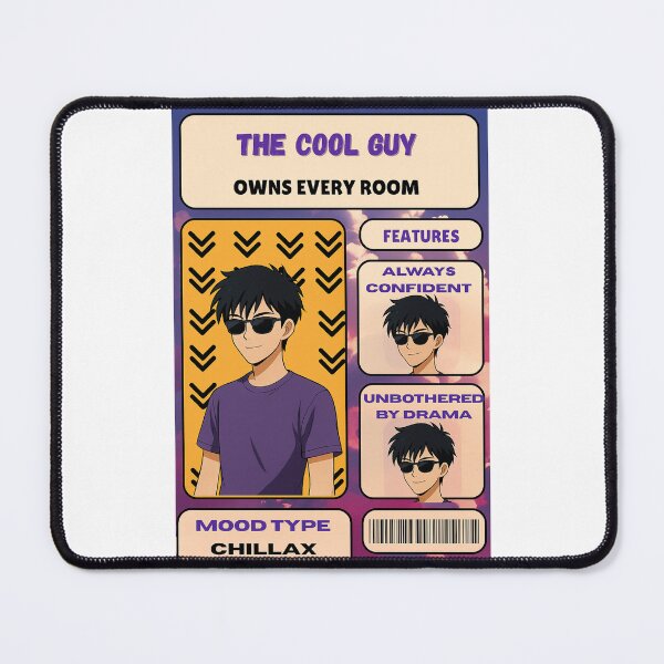 Item preview,  Cool Anime Guy Card – Chillax Mood Aesthetic designed and sold by SoulFlex.