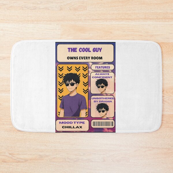 Item preview,  Cool Anime Guy Card – Chillax Mood Aesthetic designed and sold by SoulFlex.