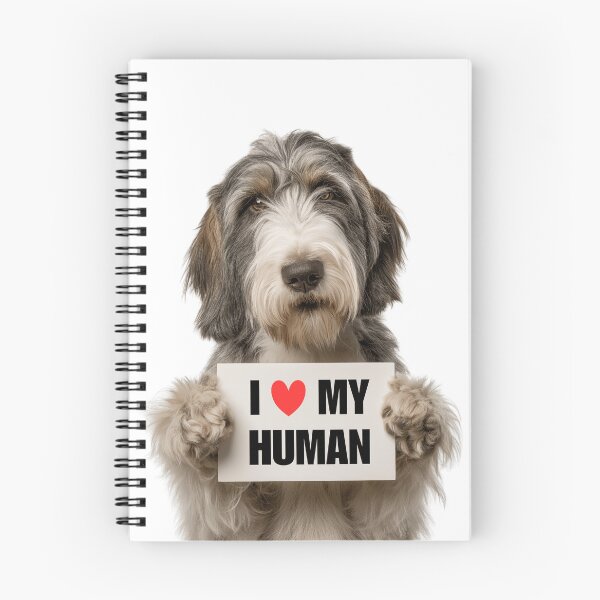 Item preview, Cute Grand Basset Griffon Vendéen dog with Signboard I love my Human  designed and sold by LazyOwlStore.
