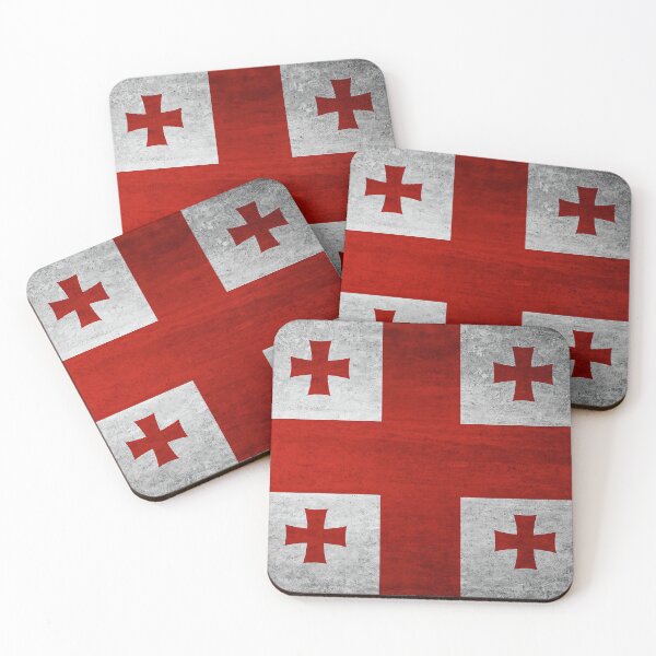 Item preview, Georgian Cross Flag designed and sold by Kaleidoscope Print.