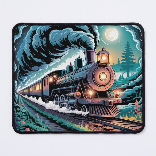 Item preview, Mystical train emerging from swirling mist. designed and sold by Lilashakti ⭐️ ⭐️ ⭐️ ⭐️ ⭐️.