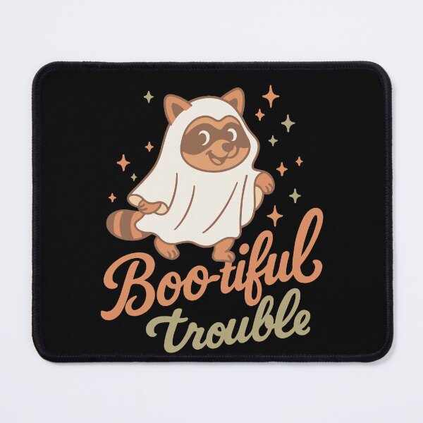 Item preview, Boo-tiful Trouble Halloween Party Fun raccoon designed and sold by LuminOrb.