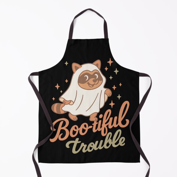 Item preview, Boo-tiful Trouble Halloween Party Fun raccoon designed and sold by LuminOrb.