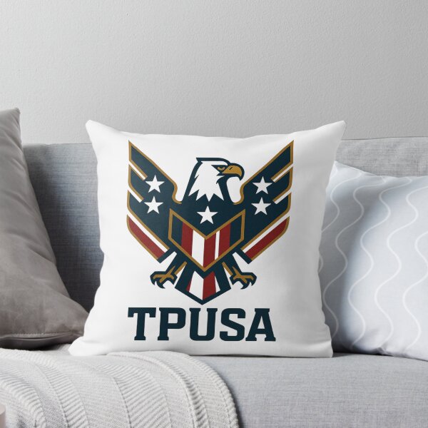 Aperçu de l'œuvre Autocollant politique patriotique TPUSA Eagle Shield créée et vendue par GeniePixel.