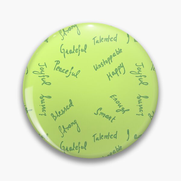 Item preview,  Positive Affirmations -  Light Green and Teal Blue designed and sold by Shalini Bisht.