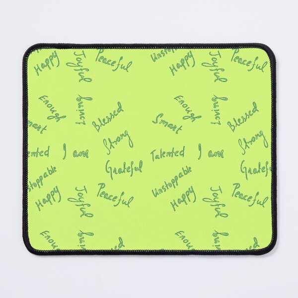 Item preview,  Positive Affirmations -  Light Green and Teal Blue designed and sold by Shalini Bisht.