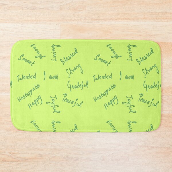 Item preview,  Positive Affirmations -  Light Green and Teal Blue designed and sold by Shalini Bisht.