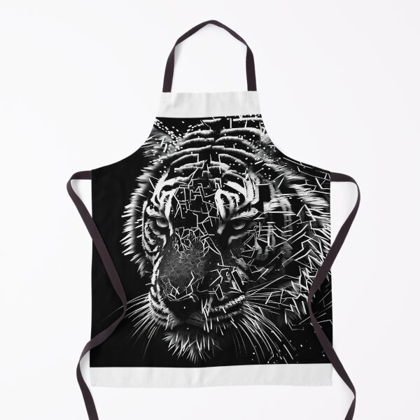 Item preview, Tiger Abstract Cat Image Black White designed and sold by LisandroBlick1.