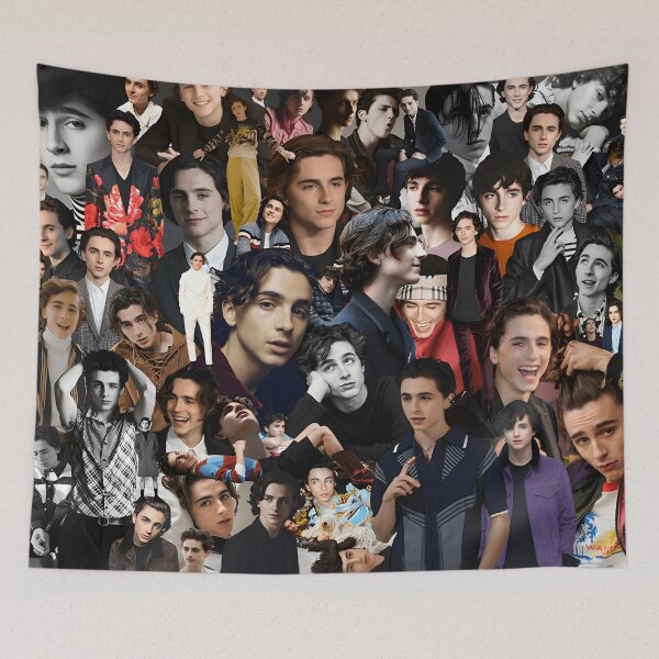 Item preview, Timothée Chalamet Collage – Fashion & Cinematic Portrait Collection designed and sold by Underhillboon.