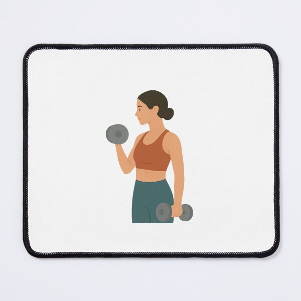 Item preview, Dumbbell Bicep Curl Fitness Illustration designed and sold by Fitnessandyoga.