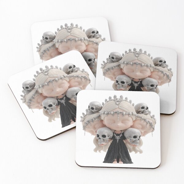 Item preview, Hekate Chibi Halloween Skull Goddess | Cute Gothic Witch Art designed and sold by GoldenChiArt.