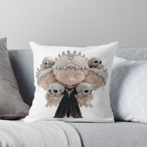 Item preview, Hekate Chibi Halloween Skull Goddess | Cute Gothic Witch Art designed and sold by GoldenChiArt.