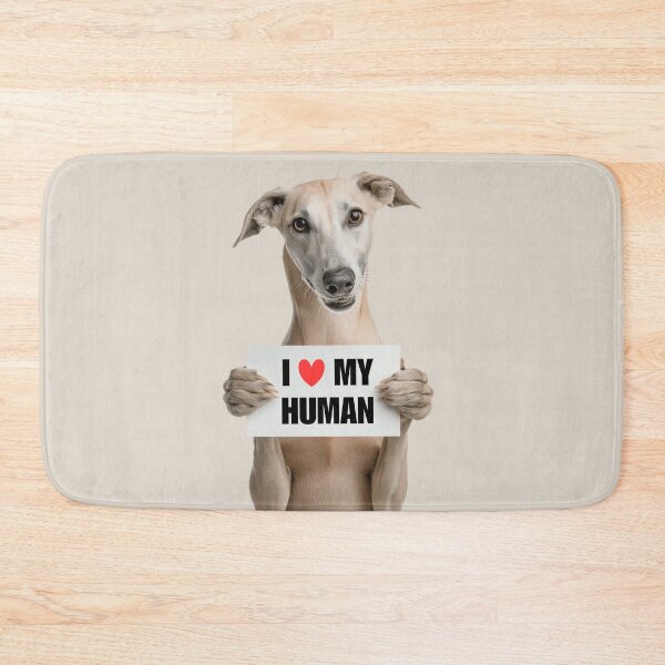 Item preview, Cute Sloughi dog with Signboard I love my Human  designed and sold by LazyOwlStore.