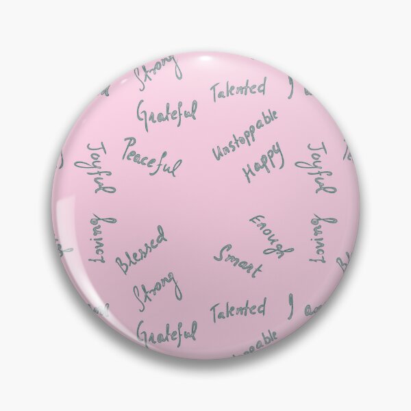 Item preview, Positive Affirmations -  Pink and Teal Blue designed and sold by Shalini Bisht.